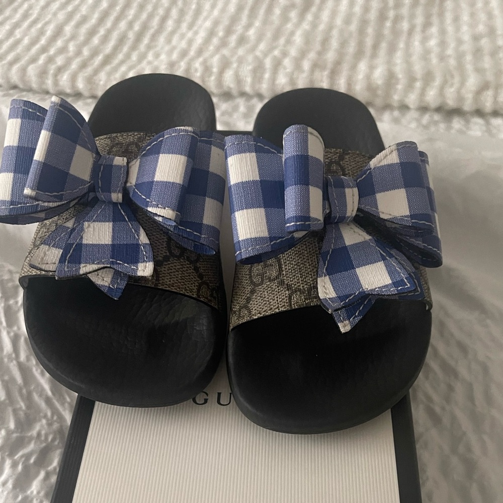 Gucci kid slides wore 1x